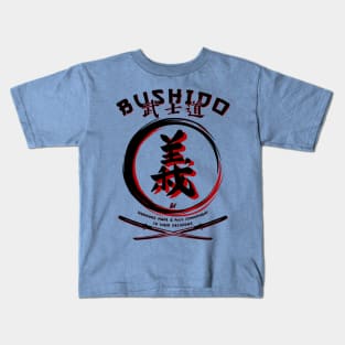 Seven Virtues of BUSHIDO - GI - Martial Arts Kung-Fu Kids T-Shirt